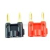 Dual Banana Plug-2 Pcs/pk Audio connector (1 Red/1 Black)