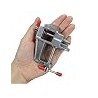 Mini Precision Vise, Aluminum Alloy Table Clamp, Silver, 1.5 Inch, Jewelry Bench Vice with Adjustable Screw