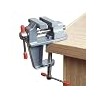 Mini Precision Vise, Aluminum Alloy Table Clamp, Silver, 1.5 Inch, Jewelry Bench Vice with Adjustable Screw