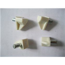 20/pk White Plastic Cabinet Shelves Board Support Holder Pin