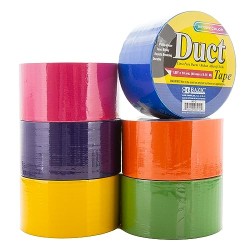 BAZIC 1.88" X 10 Yard Assorted Colored Duct Tape