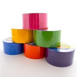 BAZIC 1.88" X 10 Yard Assorted Colored Duct Tape