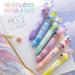 BAZIC 10-Color Ballpoint Pen