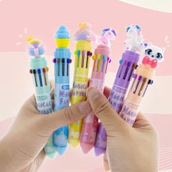 BAZIC 10-Color Ballpoint Pen