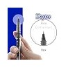 BAZIC Dayton Rollerball Pen 0.7mm Black Color, Regulator Flowing Liquid Ink Pens, Rolling Ball Pens Smooth Writing for Office (3