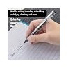 BAZIC Dayton Rollerball Pen 0.7mm Black Color, Regulator Flowing Liquid Ink Pens, Rolling Ball Pens Smooth Writing for Office (3