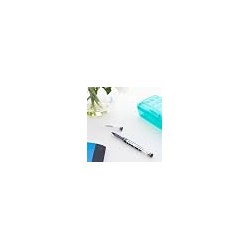 BAZIC Dayton Rollerball Pen 0.7mm Black Color, Regulator Flowing Liquid Ink Pens, Rolling Ball Pens Smooth Writing for Office (3