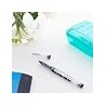 BAZIC Dayton Rollerball Pen 0.7mm Black Color, Regulator Flowing Liquid Ink Pens, Rolling Ball Pens Smooth Writing for Office (3