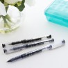 BAZIC Dayton Rollerball Pen 0.7mm Black Color, Regulator Flowing Liquid Ink Pens, Rolling Ball Pens Smooth Writing for Office (3