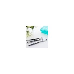 BAZIC Dayton Rollerball Pen 0.7mm Black Color, Regulator Flowing Liquid Ink Pens, Rolling Ball Pens Smooth Writing for Office (3