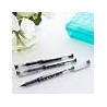 BAZIC Dayton Rollerball Pen 0.7mm Black Color, Regulator Flowing Liquid Ink Pens, Rolling Ball Pens Smooth Writing for Office (3