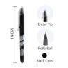 BAZIC Frizz Black Erasable Gel Pen with Grip (17062)
