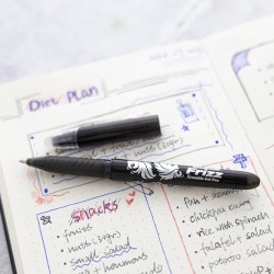 BAZIC Frizz Black Erasable Gel Pen with Grip (17062)