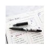 BAZIC Frizz Black Erasable Gel Pen with Grip (17062)