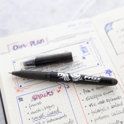 BAZIC Frizz Black Erasable Gel Pen with Grip (17062)