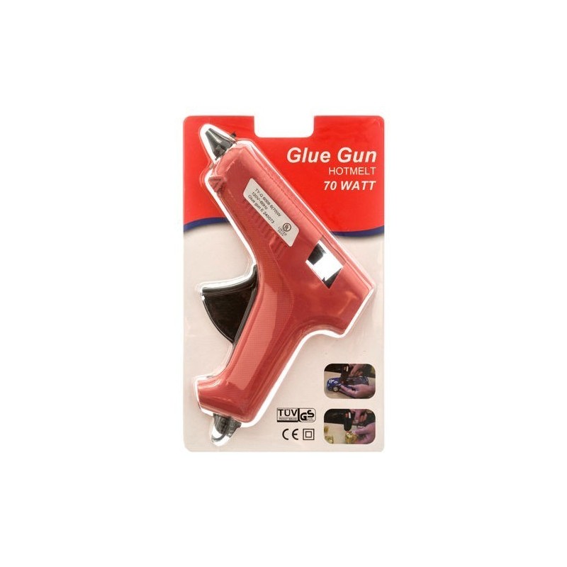 70W Red Hot Melt Glue Gun Sticks Trigger Art Craft Repair Tool W/ UL listed