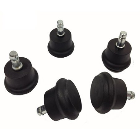 5/pk Dia 2 inches Chair wheels replacement Fixed Solid Level stand Feet w/ M11 stem