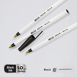 BAZIC Nova Blue Color Stick Pen (12/Pack)