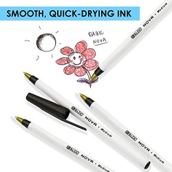 BAZIC Nova Blue Color Stick Pen (12/Pack)