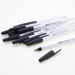 BAZIC Nova Blue Color Stick Pen (12/Pack)