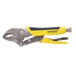 9" Curved Jaw Locking Pliers, Yellow and Black