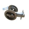 Stainless Steel Round Sliding Privacy Patio Barn Security Pocket Door Lock Slides Latch with 3 Keys