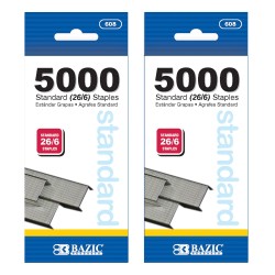 BAZIC 5000 Ct. Standard (26/6) Staples