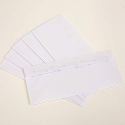 BAZIC Self Seal White Envelope 4 1/8" x 9 1/2" #10, No Window Mailing Envelopes, Peel & Seal Mailer for Business Invoice Check (