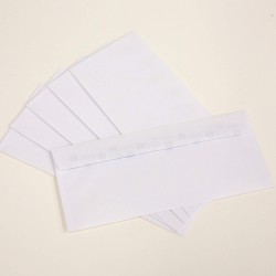 BAZIC Self Seal White Envelope 4 1/8" x 9 1/2" #10, No Window Mailing Envelopes, Peel & Seal Mailer for Business Invoice Check (