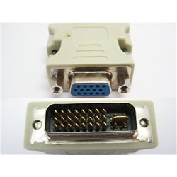 DVI-I Male (24+5) to VGA Female (15-pin) Connector Adapter Dual Link