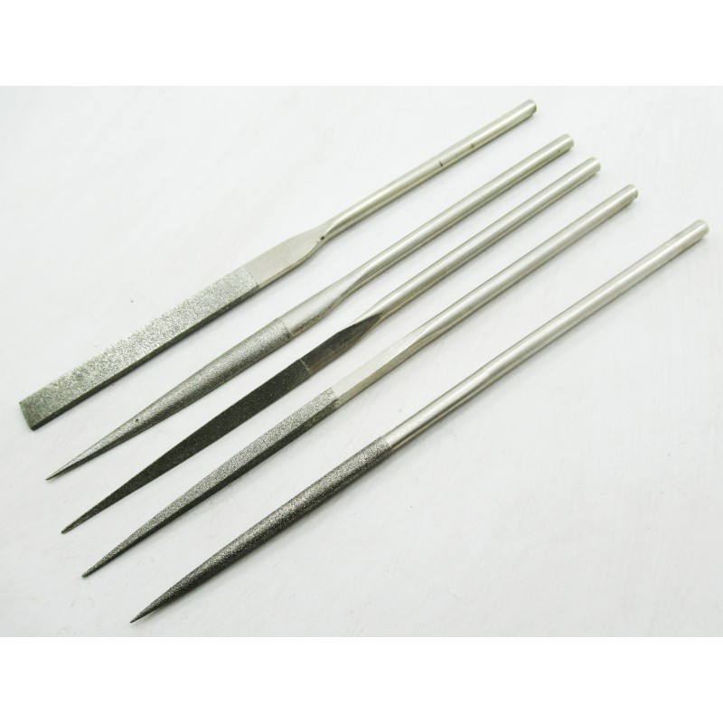 5 Pcs Mini Diamond Needle File Set Metal Glass Stone Wood Craft