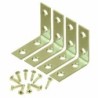 2-Inch Corner Brace Angle Bracket, Frame Board Connector with Screws, 4/Pk