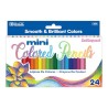 BAZIC 24 Mini Color Pencil, Assorted Colors Pencils Set, Smooth Soft Core, Ideal Coloring Drawing for Painting Coloring Sketchin