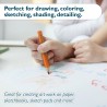 BAZIC 24 Mini Color Pencil, Assorted Colors Pencils Set, Smooth Soft Core, Ideal Coloring Drawing for Painting Coloring Sketchin