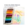 BAZIC 24 Mini Color Pencil, Assorted Colors Pencils Set, Smooth Soft Core, Ideal Coloring Drawing for Painting Coloring Sketchin