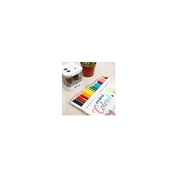 BAZIC 24 Mini Color Pencil, Assorted Colors Pencils Set, Smooth Soft Core, Ideal Coloring Drawing for Painting Coloring Sketchin