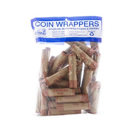 BAZIC Penny Coin Wrappers (36/Pack)