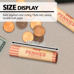 BAZIC Penny Coin Wrappers (36/Pack)