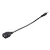 9 inches USB A Female to 3.5mm 4 pole Converter cable Cord