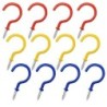 12 ct 3 inches vinyl-coated cup hooks pound end