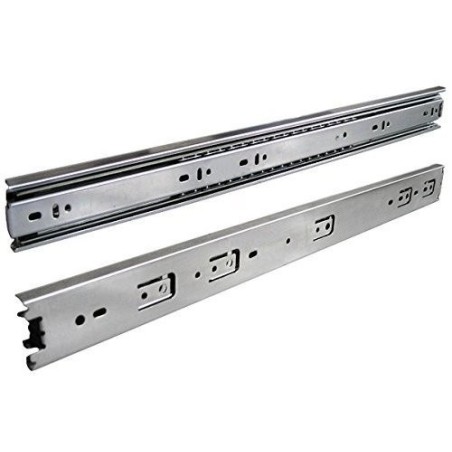 Pair of 18 inches Length Heavy duty Drawer Slides Full Extension Ball Bearing 100 LB per Pair