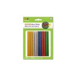 Krafty Kids 4" Assorted Glitter Glue Sticks for Mini Glue Gun
