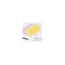 Fully colored ruled index cards in assorted colors, Whole card is colored, Ruled front, Plain back, Note card