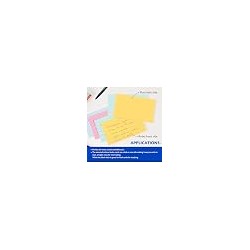 Fully colored ruled index cards in assorted colors, Whole card is colored, Ruled front, Plain back, Note card