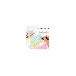 Fully colored ruled index cards in assorted colors, Whole card is colored, Ruled front, Plain back, Note card