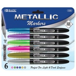 BAZIC 6 Metallic Markers