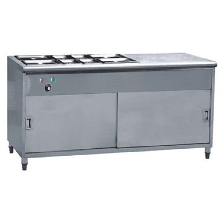 Cafe Insulation divide food machine Keep Warming Metal Desk