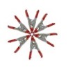 6/pk 2-inch Spring Steel Clamp Set Metal Clips With Rubber Protectors And Grips