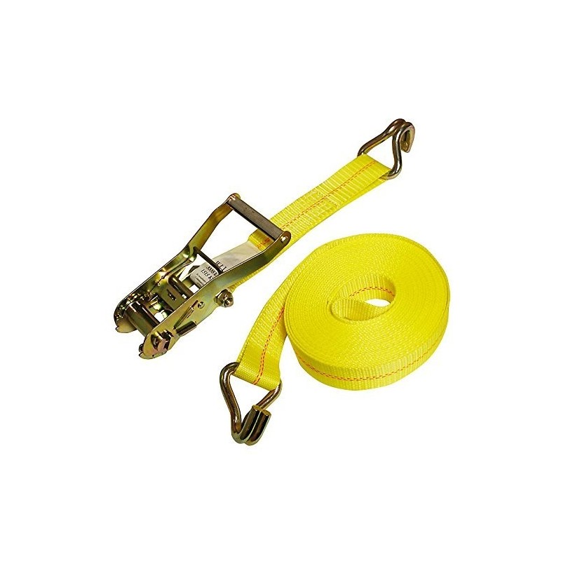 2 in x 27 Ft Heavy Duty Large Bar Handle Ratchet Tie Down With Double J Hook