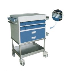 Steel with plastic coated rescue tools cart